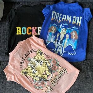 3 doggy t shirts